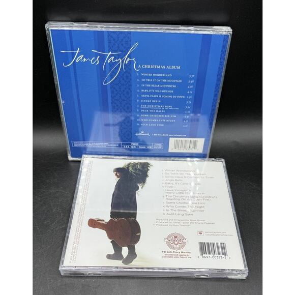 James Taylor Lot Of 2 A Christmas Album & At Christmas Excellent! -D - Picture 2 of 5